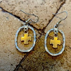 Cross earrings